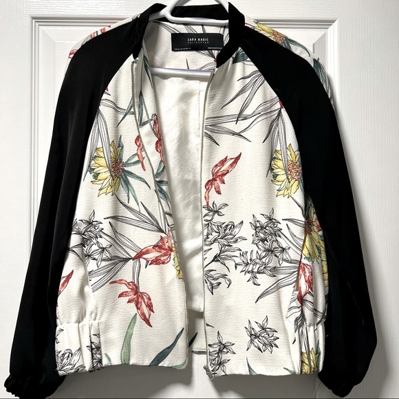 Zara Printed Bomber Jacket - XS - Picture 2 of 8